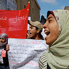 Woman at Egypt protest
